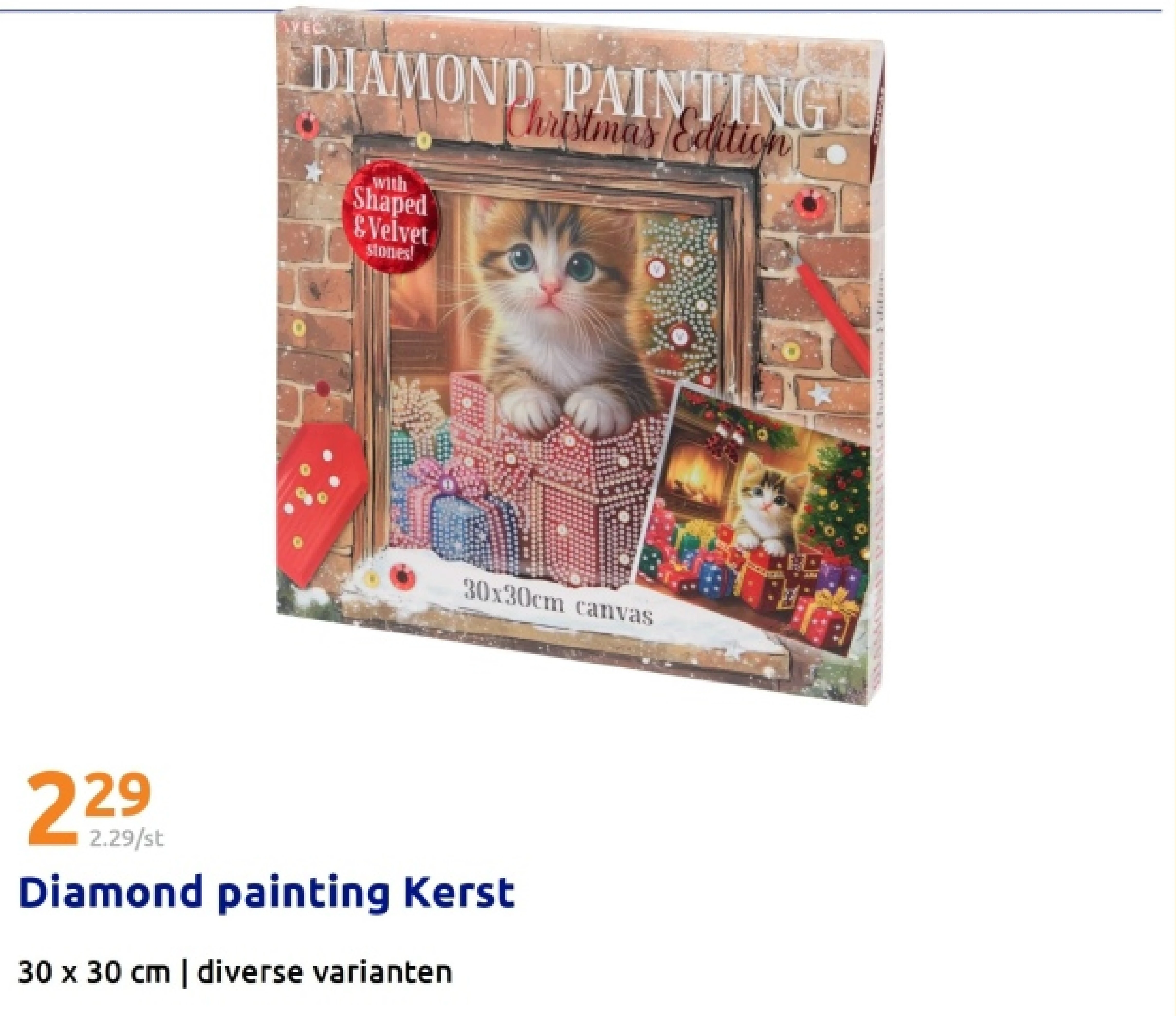 Diamond painting Kerst