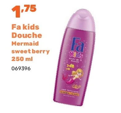 Fa kids Douche Mermaid sweet berry 250 ml