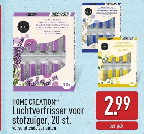 Luchtverfrisser voor stofzuiger, 20st.