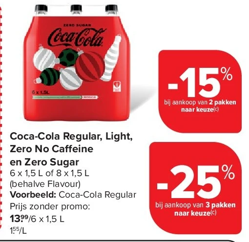 Coca-Cola Regular, Light, Zero No Ca eine en Zero Sugar