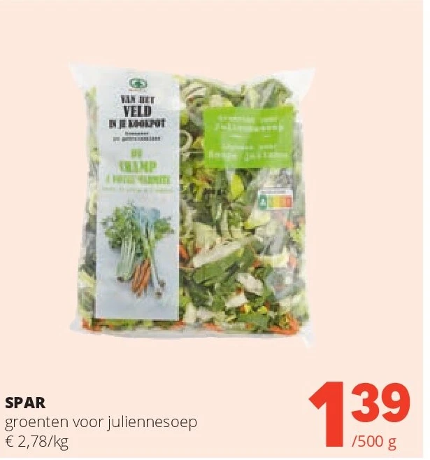 SPAR groenten voor juliennesoep