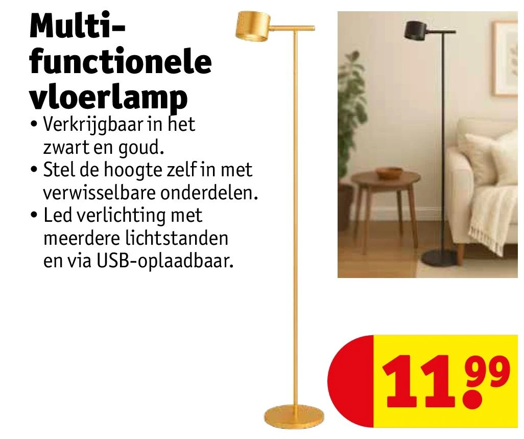 Multifunctionele vloerlamp