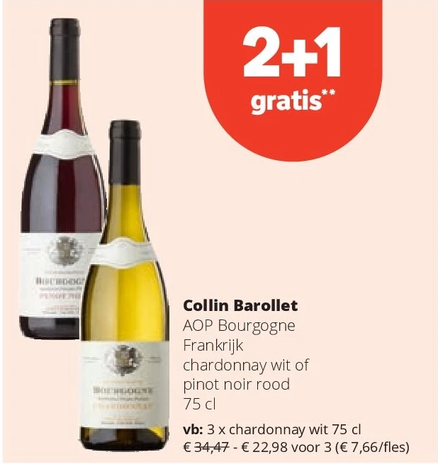 Collin Barollet chardonnay wit 75 cl