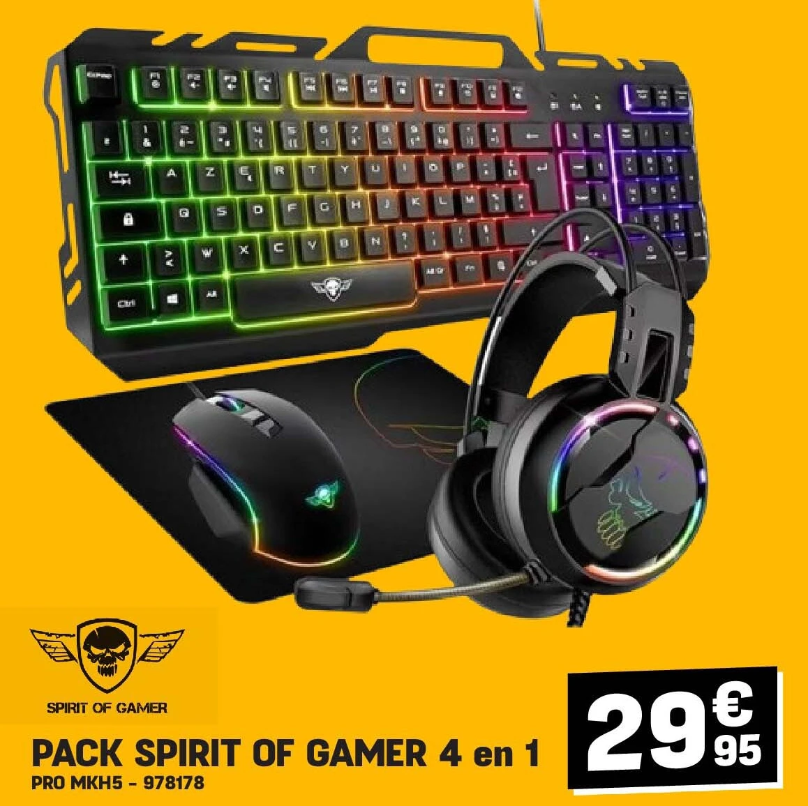 PACK SPIRIT OF GAMER 4 en 1