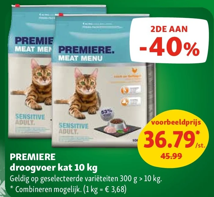 PREMIERE droogvoer kat 10 kg