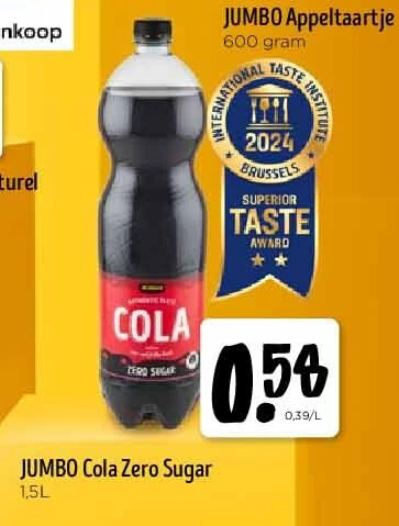 JUMBO Cola Zero Sugar 1,5L