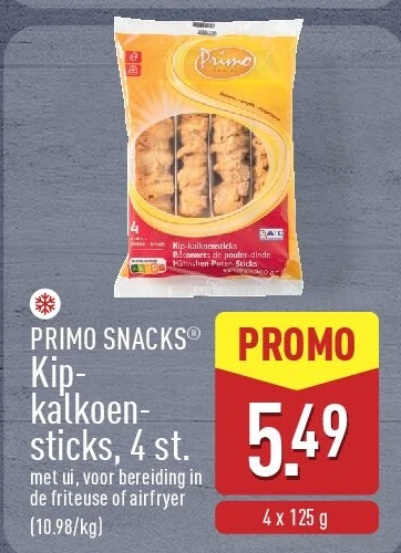 Kipkalkoen­ sticks, 4st.