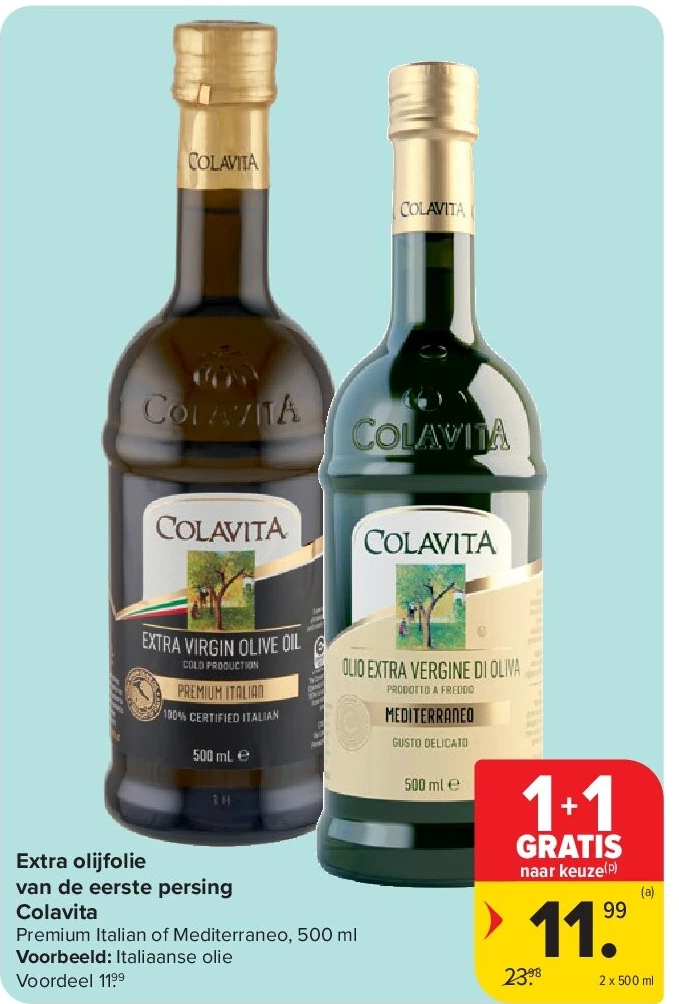 Extra olijfolie van de eerste persing Colavita