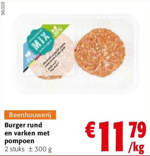 Burger rund en varken met pompoen