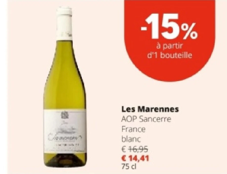 Les Marennes AOP Sancerre France blanc