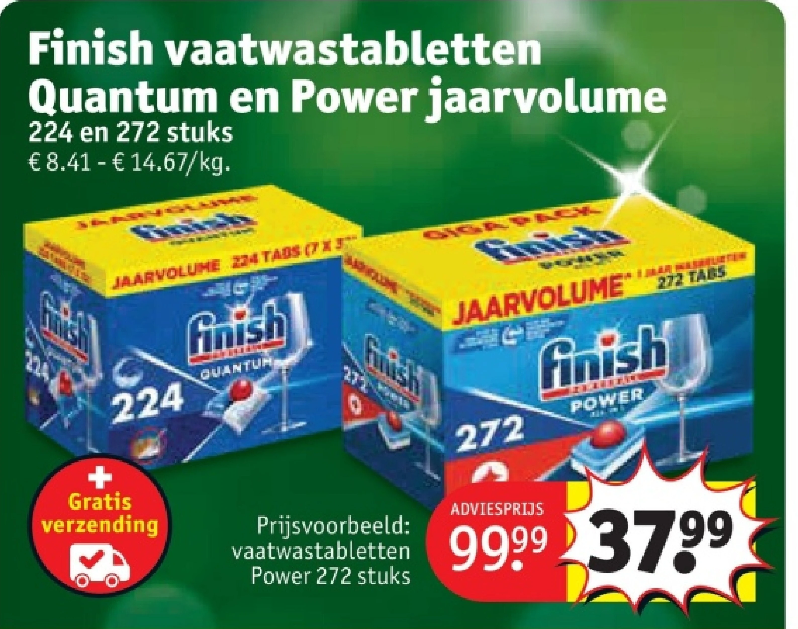 vaatwastabletten Power 272 stuk