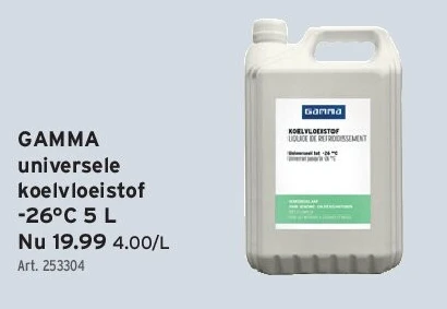 GAMMA universele koelvloeistof -26°C 5 L