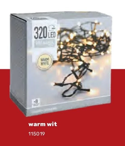 Verlichting met 320 LED warm wit
