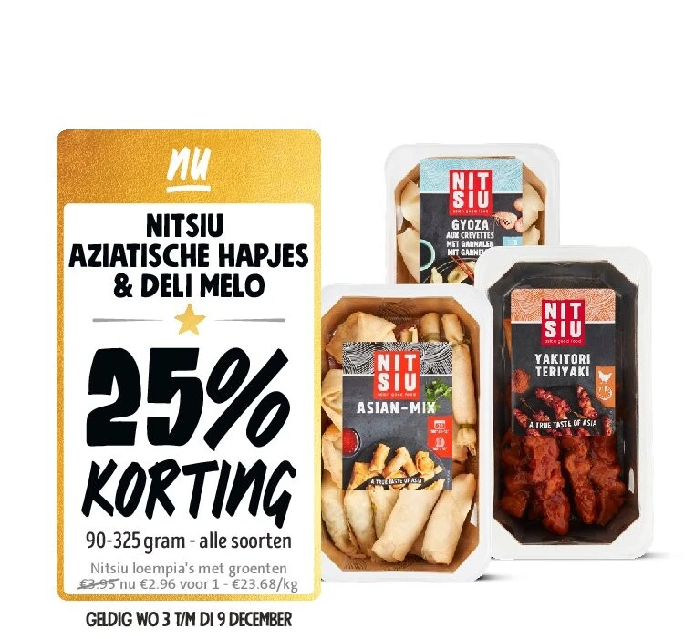 Nitsiu aziatische hapjes & deli melo