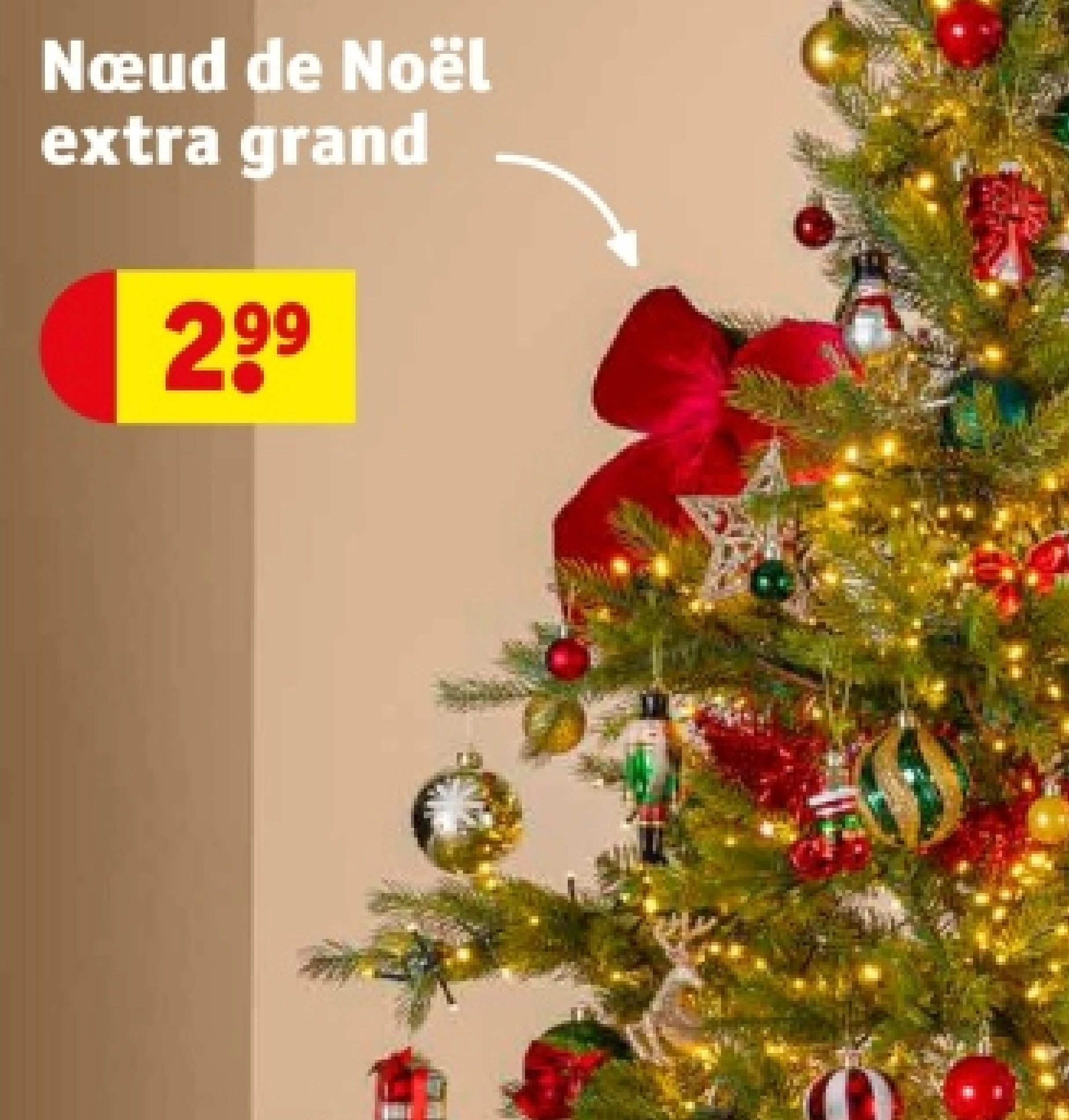 Nœud de Noël extra grand