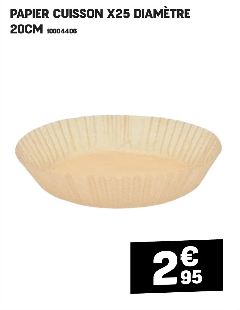 PAPIER CUISSON X25 DIAMÈTRE 20CM