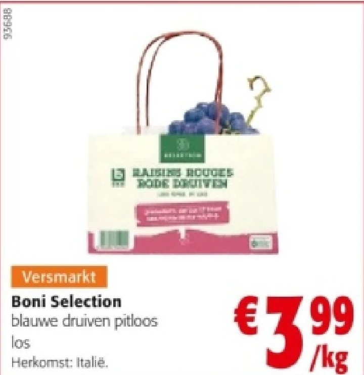 Boni Selection blauwe druiven pitloos