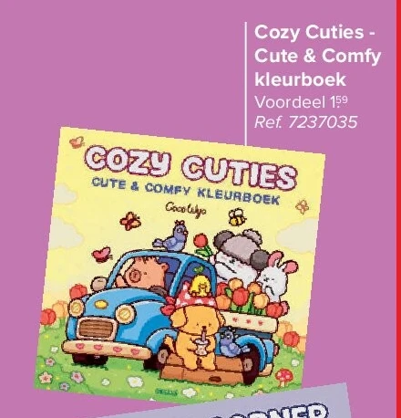 Cozy Cuties - Cute & Comfy kleurboek
