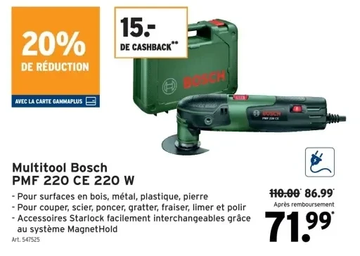 Multitool Bosch PMF 220 CE 220 W
