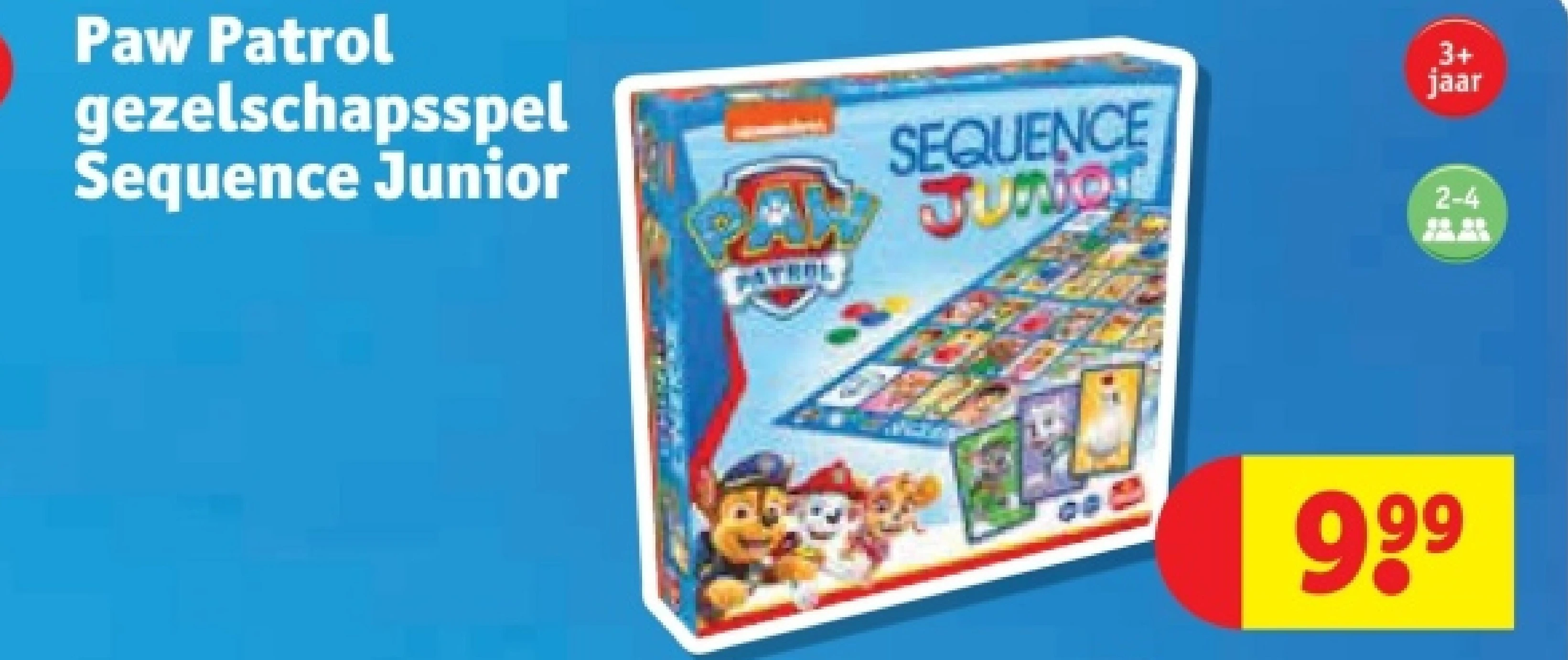 Paw Patrol gezelschapsspel Sequence Junior