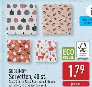 Servetten, 40 st.