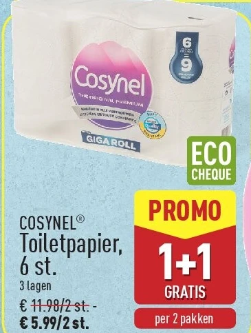 Toiletpapier, 6st.