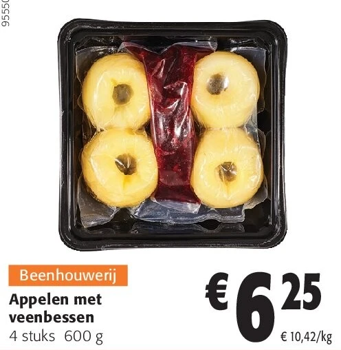 Appelen met veenbessen