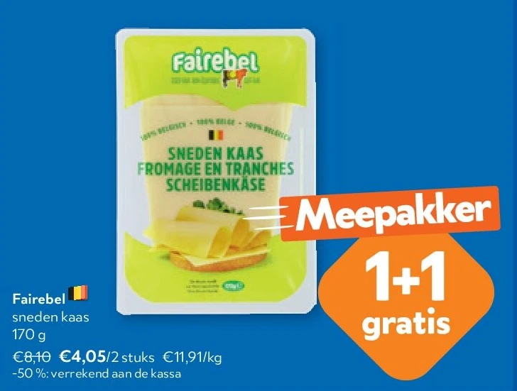 Fairebel sneden kaas 170 g