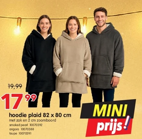 hoodie plaid 82 x 80 cm