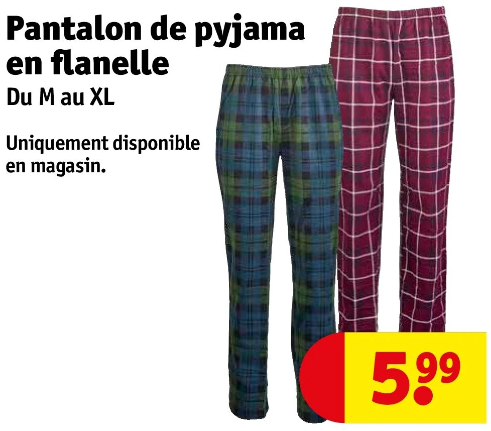 Pantalon de pyjama en flanelle