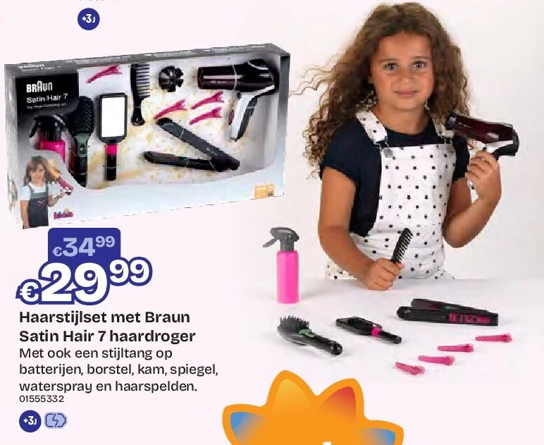 Haarstijlset met Braun Satin Hair 7 haardroger