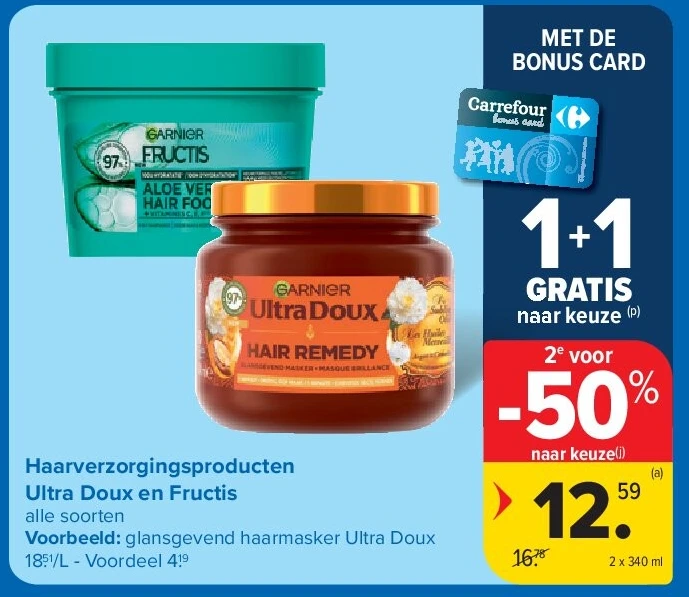 Haarverzorgingsproducten Ultra Doux en Fructis