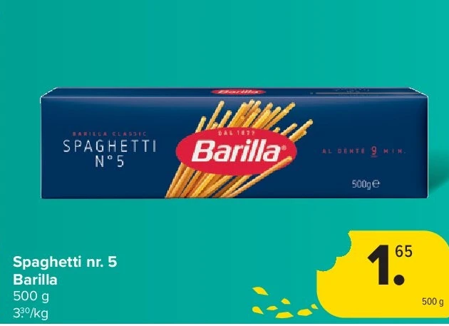 Spaghetti nr. 5 Barilla