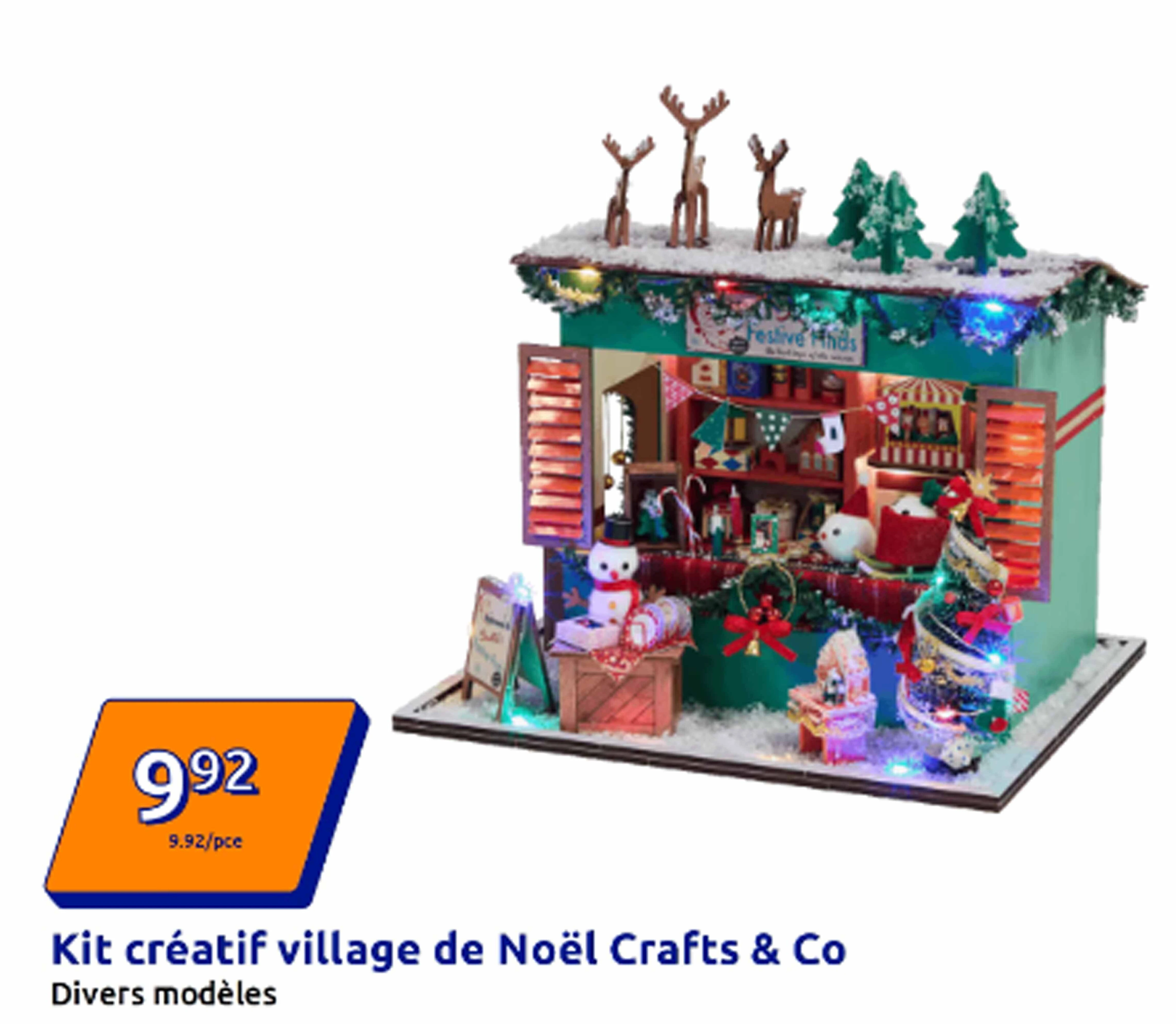 Kit créatif village de Noël Crafts & Co