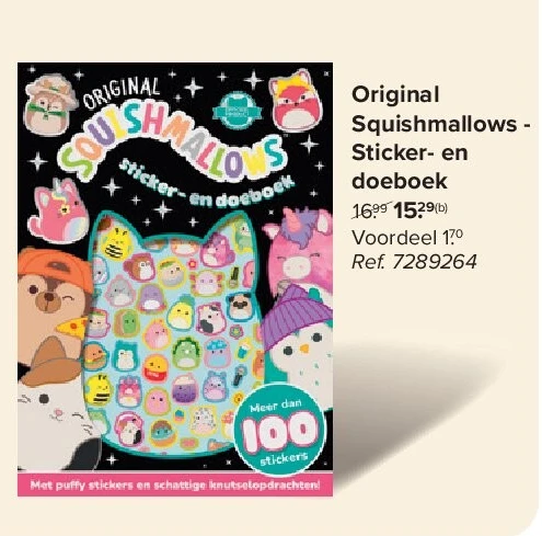 Original Squishmallows - Sticker- en doeboek