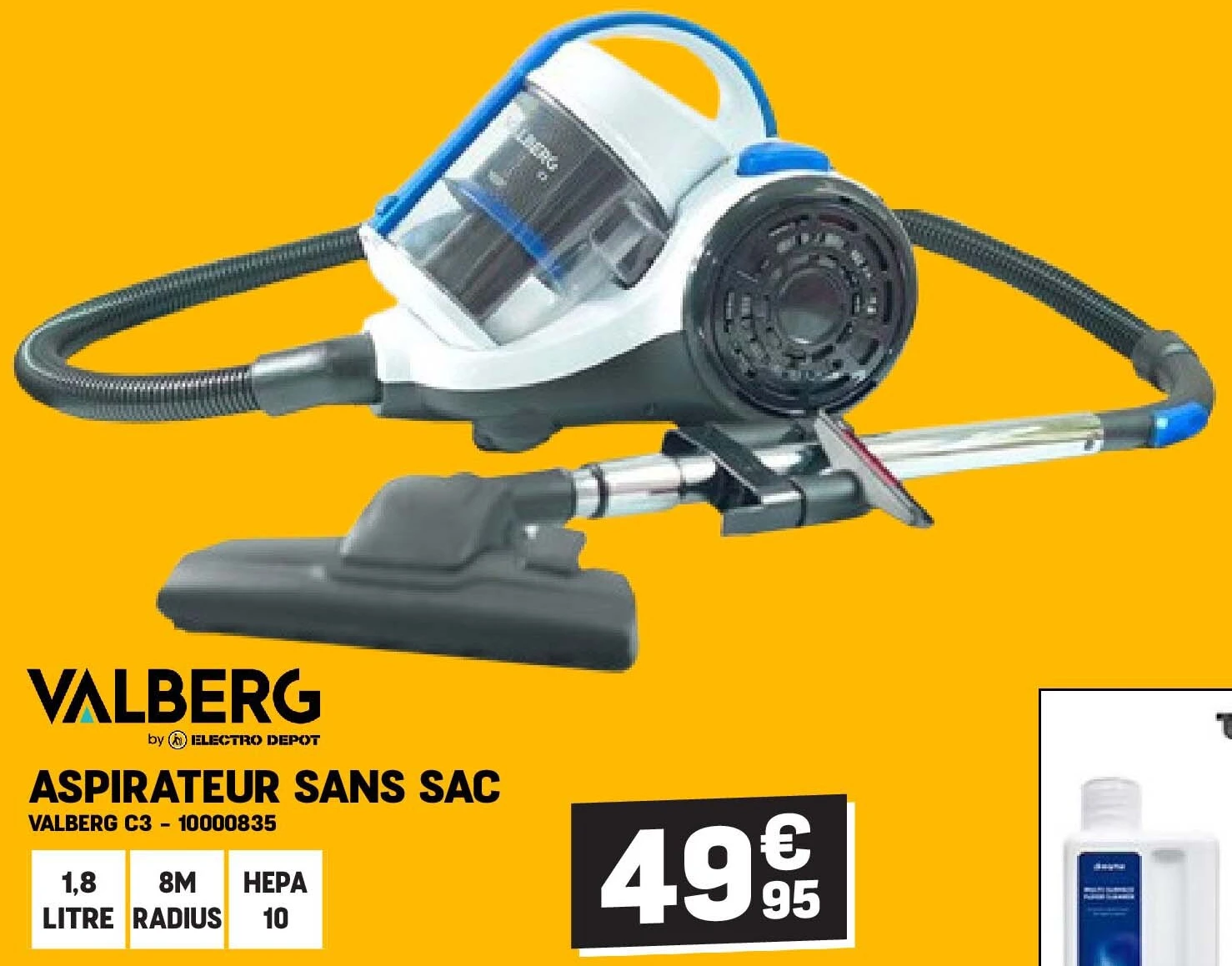 ASPIRATEUR SANS SAC