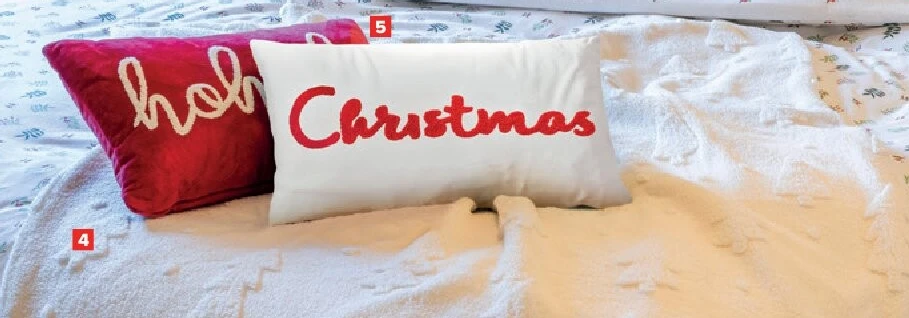 Plaid met kerstboommotief in reliëf, in imitatiebont - 130 x 170 cm