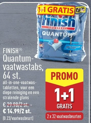 Quantumvaatwastabs, 64st.