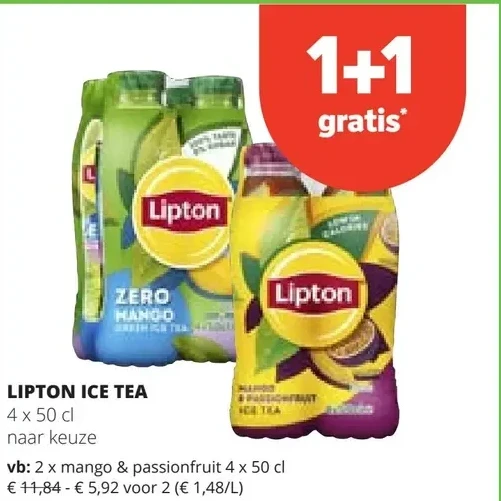 LIPTON ICE TEA mango & passionfruit 4 x 50 cl
