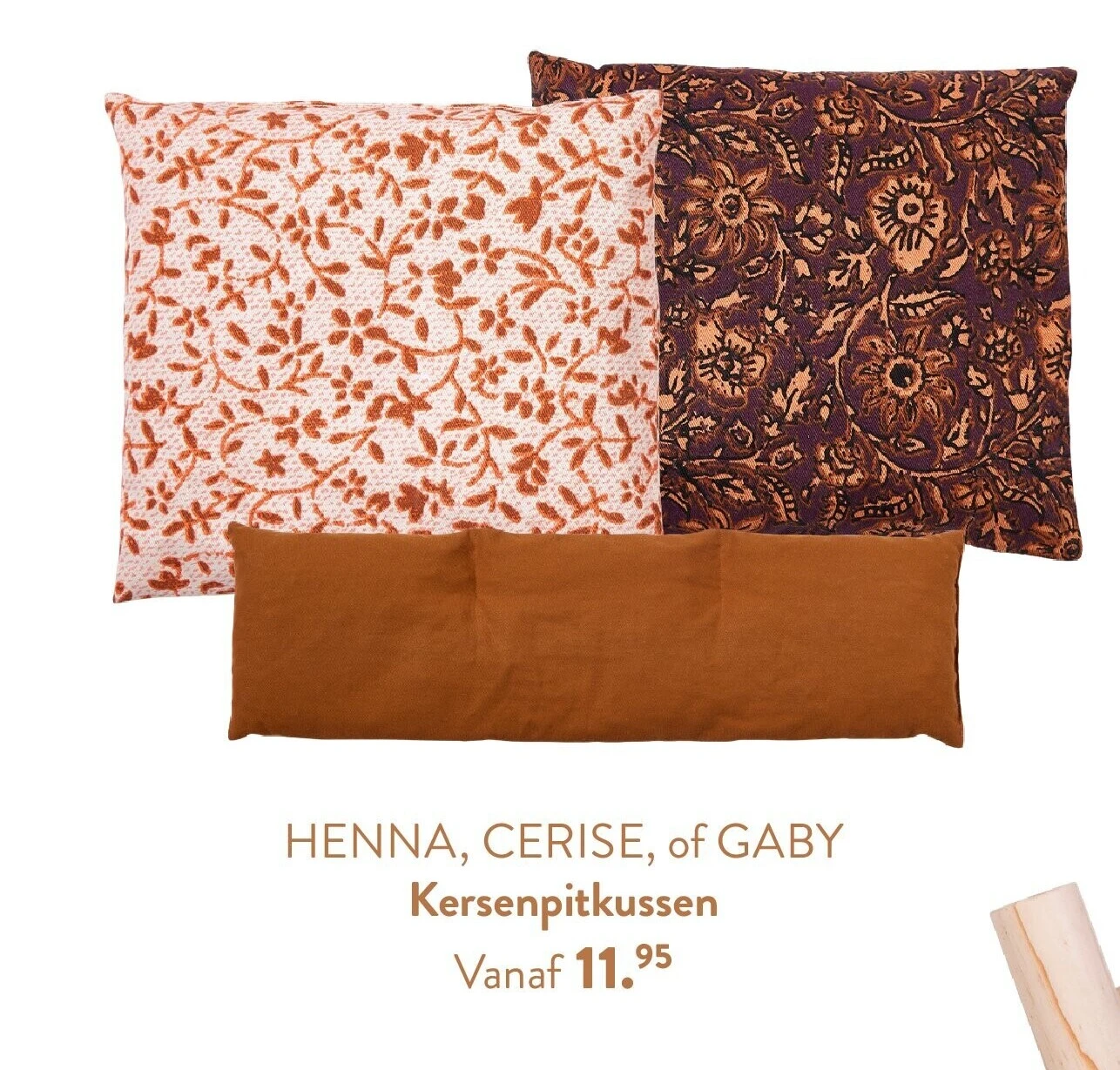 HENNA, CERISE, of GABY Kersenpitkussen