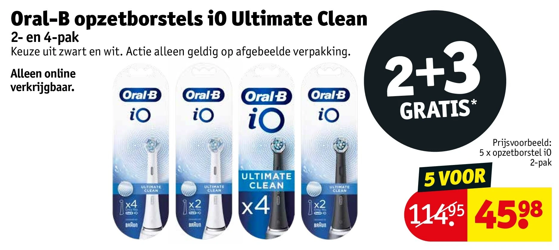 Oral-B opzetborstels iO Ultimate Clean