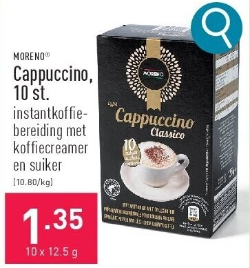 Cappuccino, 10st.