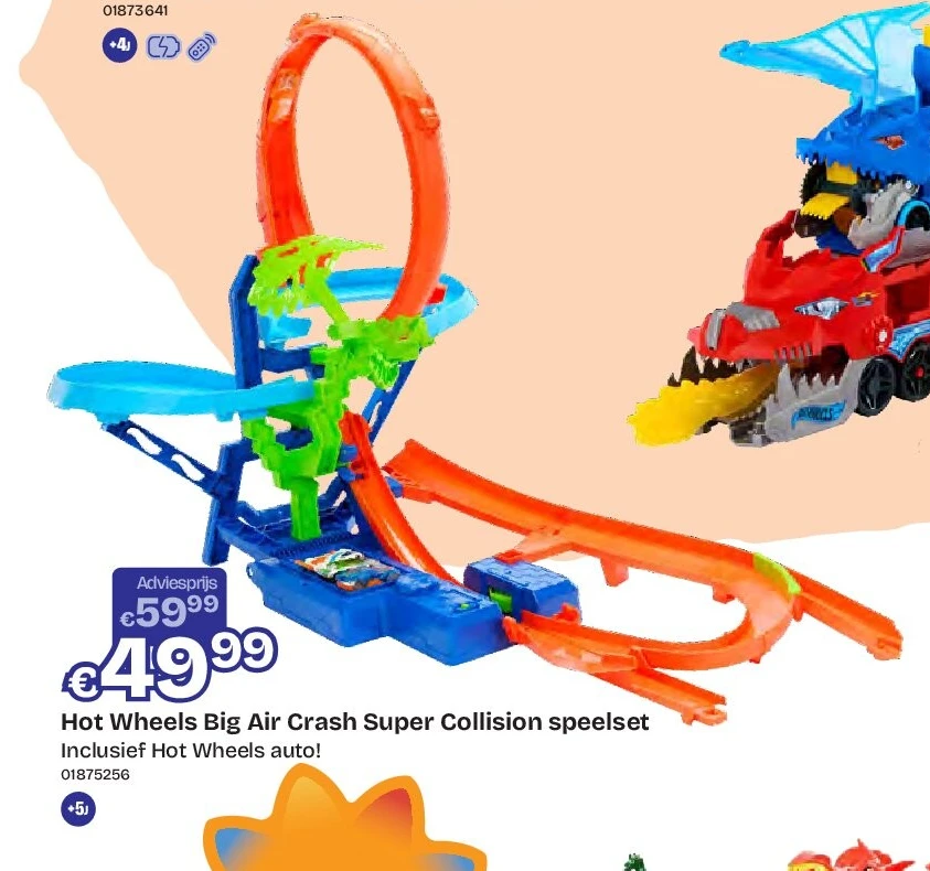 Hot Wheels Big Air Crash Super Collision speelset