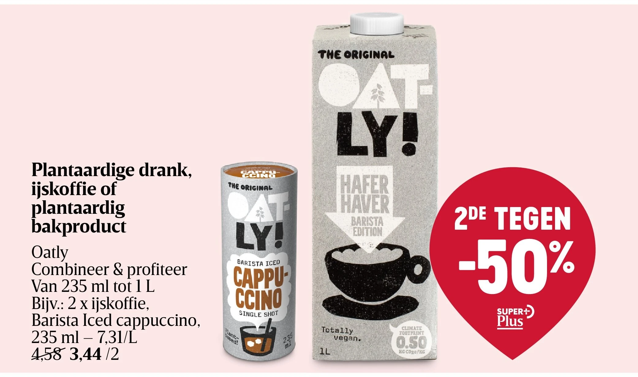 Plantaardige drank, ijskoffie of plantaardig bakproduct