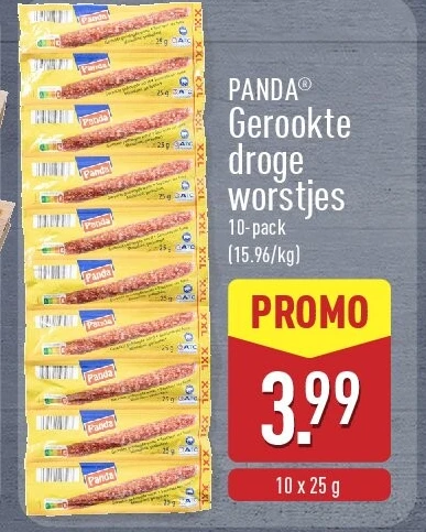 Gerookte droge worstjes