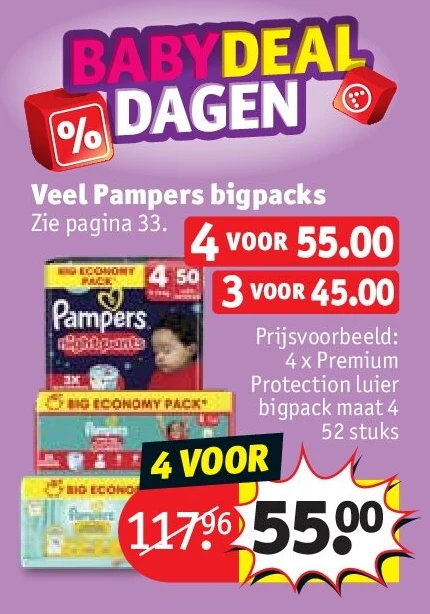 Veel Pampers bigpacks