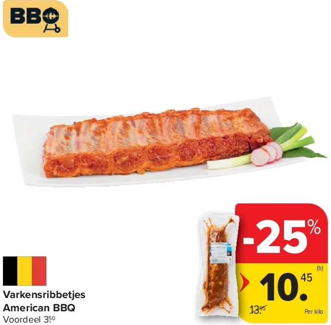 Varkensribbetjes American BBQ