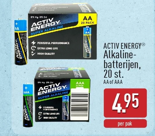 Alkaline­ batterijen, 20st.