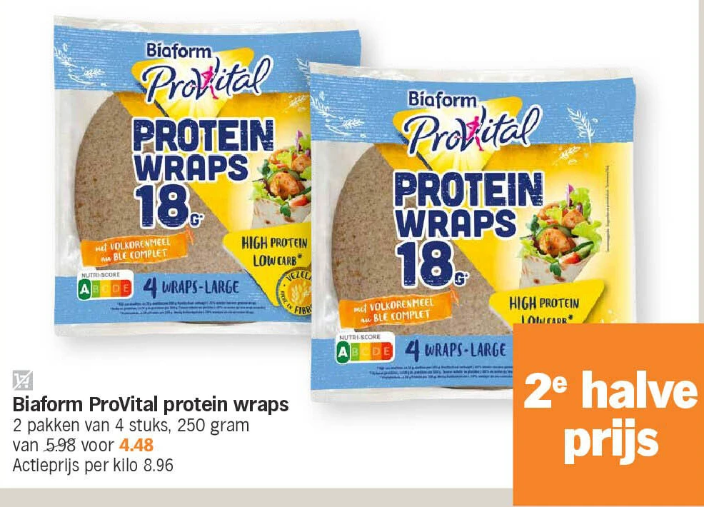 Biaform ProVital protein wraps