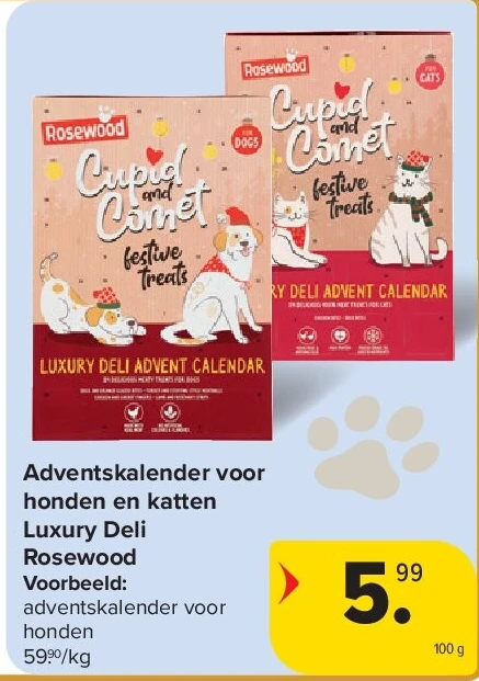 Adventskalender voor honden en katten Luxury Deli Rosewood
